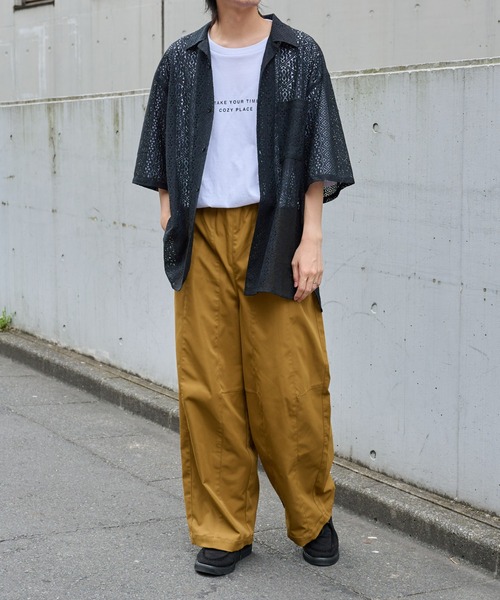 COLONY 2139(コロニートゥーワンスリーナイン)の「レース7分袖シャツ(シャツ/ブラウス・メンズ・ホワイト/ブラック・MEDIUM/LARGE)」の12枚目の写真