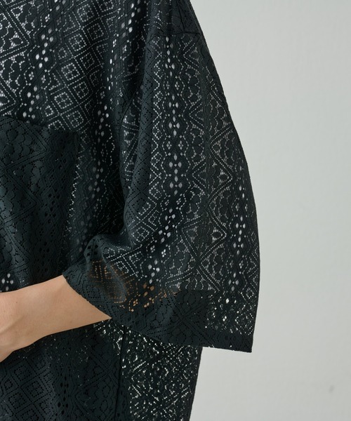 COLONY 2139(コロニートゥーワンスリーナイン)の「レース7分袖シャツ(シャツ/ブラウス・メンズ・ホワイト/ブラック・MEDIUM/LARGE)」の21枚目の写真