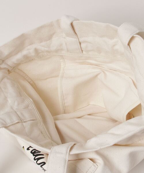 Mark Gonzales（マーク・ゴンザレス）の「MARK GONZALES ART WORK/マークゴンザレス　【Web限定】キャンバスプリント巾着トート（ショルダーバッグ・メンズ・ホワイト系1/ブラック系2/ホワイト系2/ブラック系1・FREE）」の6枚目の写真