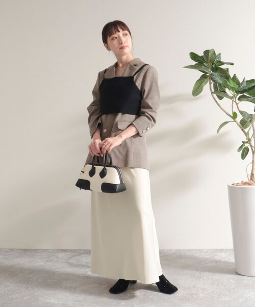 fredy emue（フレディエミュ）の「ニットビスチェ（ニット/セーター・レディース・チャコールグレー/ブラック/ピンク・38）」の13枚目の写真