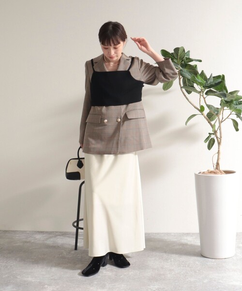 fredy emue（フレディエミュ）の「ニットビスチェ（ニット/セーター・レディース・チャコールグレー/ブラック/ピンク・38）」の14枚目の写真