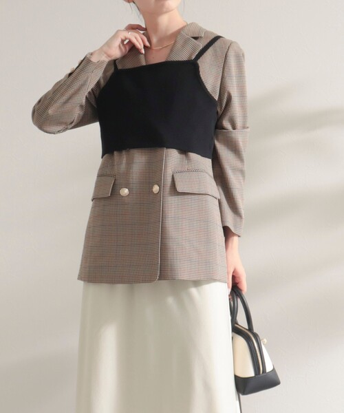 fredy emue（フレディエミュ）の「ニットビスチェ（ニット/セーター・レディース・チャコールグレー/ブラック/ピンク・38）」の18枚目の写真