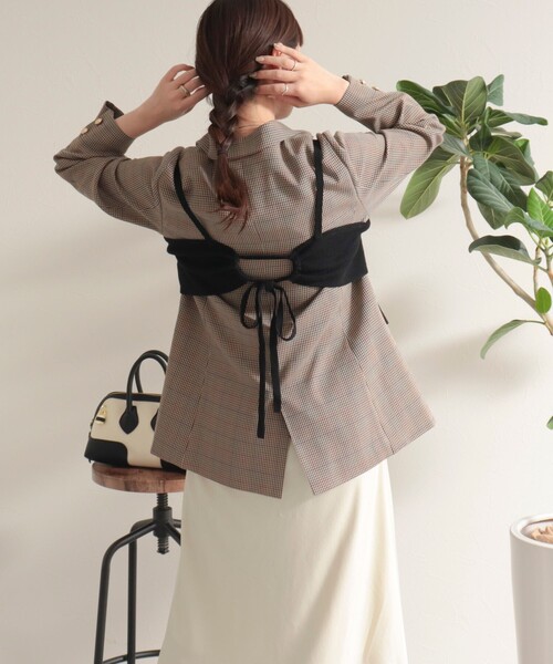 fredy emue（フレディエミュ）の「ニットビスチェ（ニット/セーター・レディース・チャコールグレー/ブラック/ピンク・38）」の20枚目の写真