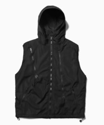 Theater code | nylon vest/ナイロンベスト  キルティング フード付き(ベスト)