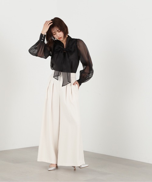 JILL by JILL STUART(ジルバイジルスチュアート)の「◇スリーピーススーツ パンツ(その他パンツ・レディース・ホワイト系その他/クリアブラック/グレー・SMALL/MEDIUM)」の6枚目の写真