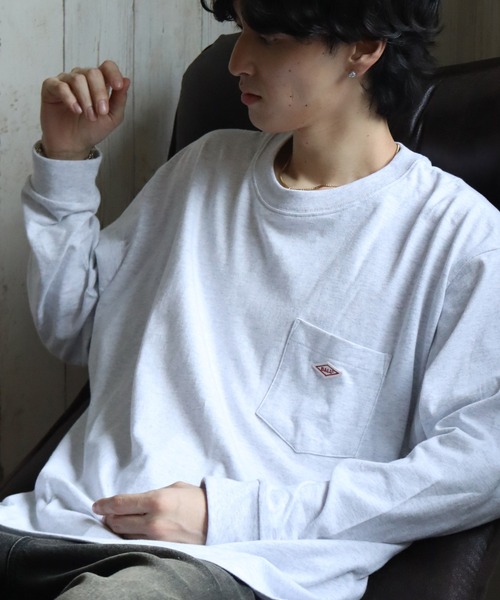 BALL(ボール)の「【BALL/ボール】ヘビーウエイトコットン ポケット付き ビッグシルエットロングスリーブTシャツ(Tシャツ/カットソー・メンズ・ブラック/オフホワイト/モカ/ブルー/チャコール/オートミール/ブルー系1/ブラック系1/グレー系1/ブラウン系その他/ホワイト系1・LL/L/M)」の9枚目の写真