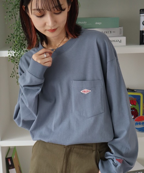 BALL(ボール)の「【BALL/ボール】ヘビーウエイトコットン ポケット付き ビッグシルエットロングスリーブTシャツ(Tシャツ/カットソー・メンズ・ブラック/オフホワイト/モカ/ブルー/チャコール/オートミール/ブルー系1/ブラック系1/グレー系1/ブラウン系その他/ホワイト系1・LL/L/M)」の10枚目の写真