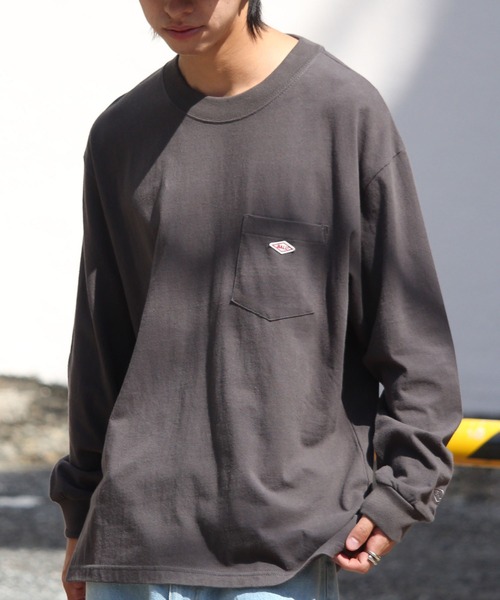 BALL(ボール)の「【BALL/ボール】ヘビーウエイトコットン ポケット付き ビッグシルエットロングスリーブTシャツ(Tシャツ/カットソー・メンズ・ブラック/オフホワイト/モカ/ブルー/チャコール/オートミール/ブルー系1/ブラック系1/グレー系1/ブラウン系その他/ホワイト系1・LL/L/M)」の12枚目の写真