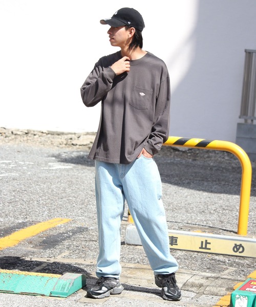 BALL(ボール)の「【BALL/ボール】ヘビーウエイトコットン ポケット付き ビッグシルエットロングスリーブTシャツ(Tシャツ/カットソー・メンズ・ブラック/オフホワイト/モカ/ブルー/チャコール/オートミール/ブルー系1/ブラック系1/グレー系1/ブラウン系その他/ホワイト系1・LL/L/M)」の15枚目の写真