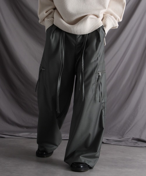 welise/ウェライズ】ハイエストTR コードギミック モードカーゴパンツ welise/ウェライズ】ハイエストTR コードギミック モードカーゴパンツ