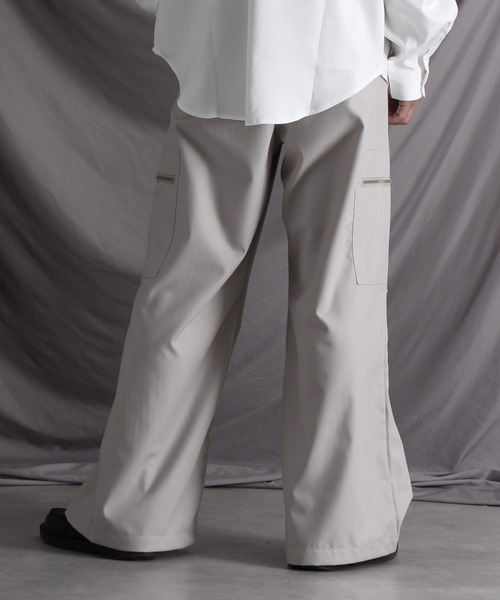 welise（ウェライズ）の「【welise/ウェライズ】ハイエストTR コードギミック モードカーゴパンツ/ワイドパンツ（カーゴパンツ・メンズ・ブラック/ライトグレー/スモークグレー/チャコールグレー・S/M/L）」の18枚目の写真