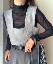 Q | ニットビスチェ(ベスト)