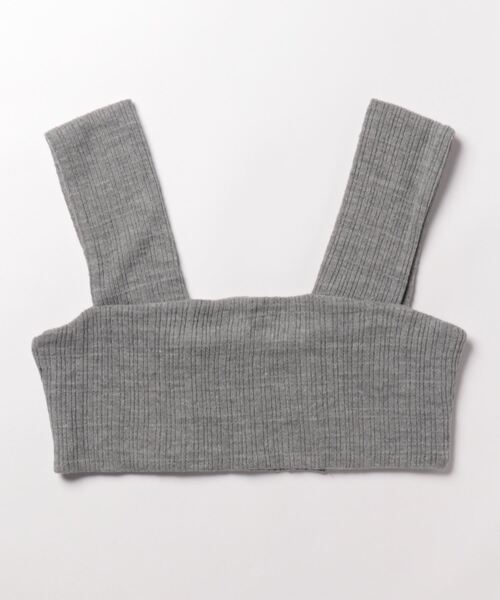 Q（キュー）の「ニットソービスチェ（ベスト・レディース・ブラック/グレー・MEDIUM）」の3枚目の写真