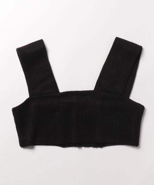 Q（キュー）の「ニットソービスチェ（ベスト・レディース・ブラック/グレー・MEDIUM）」の4枚目の写真