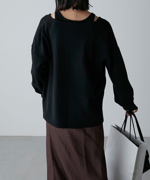Anss.me(アンスミー)の「【Anss.me】アメスリニットタンク&ディープVネックニットセット(ニット/セーター・レディース・アイボリー/ブラウン/ブラック・FREE)」の15枚目の写真