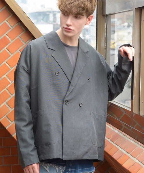 Beautiful Harmony（ビューティフルハーモニー）の「シャンブレーダブルテーラードJK（テーラードジャケット・メンズ・ブラック/ダークネイビー/カーキ・LL/MEDIUM/LARGE）」の2枚目の写真