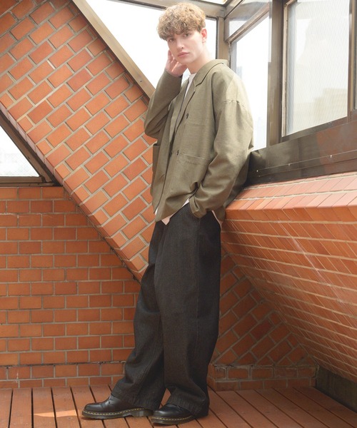 Beautiful Harmony（ビューティフルハーモニー）の「シャンブレーダブルテーラードJK（テーラードジャケット・メンズ・ブラック/ダークネイビー/カーキ・LL/MEDIUM/LARGE）」の13枚目の写真