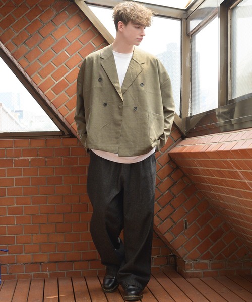 Beautiful Harmony（ビューティフルハーモニー）の「シャンブレーダブルテーラードJK（テーラードジャケット・メンズ・ブラック/ダークネイビー/カーキ・LL/MEDIUM/LARGE）」の15枚目の写真