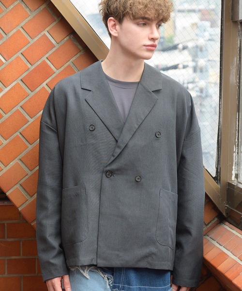 Beautiful Harmony（ビューティフルハーモニー）の「シャンブレーダブルテーラードJK（テーラードジャケット・メンズ・ブラック/ダークネイビー/カーキ・LL/MEDIUM/LARGE）」の20枚目の写真