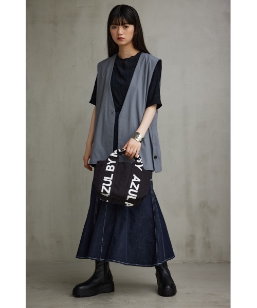 AZUL by moussy（アズールバイマウジー）の「AZUL ロゴキャンバストートバッグ（トートバッグ・メンズ・ブラック・FREE）」の9枚目の写真