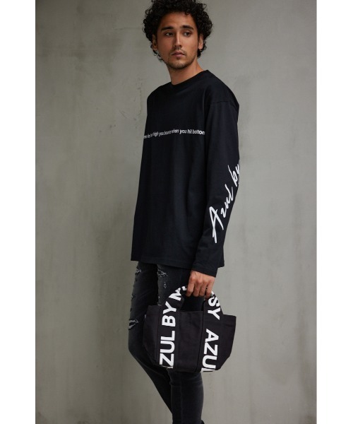 AZUL by moussy（アズールバイマウジー）の「AZUL ロゴキャンバストートバッグ（トートバッグ・メンズ・ブラック・FREE）」の13枚目の写真