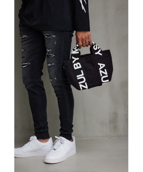 AZUL BY MOUSSY AZUL ロゴキャンバストートバッグ BLK -靴