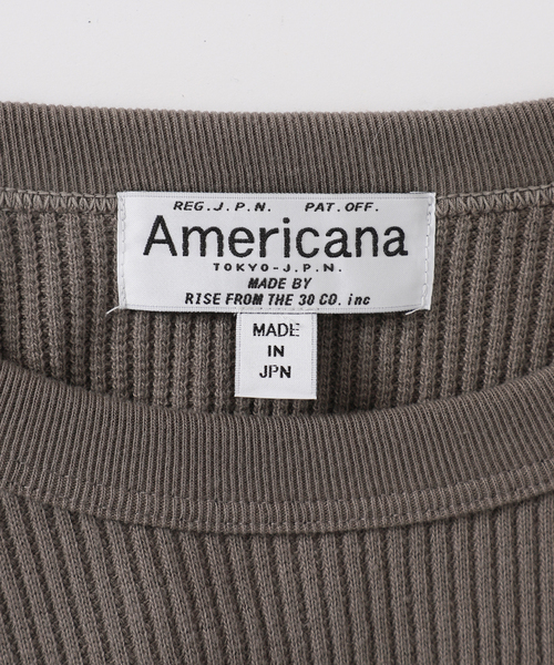 AMERICANA/アメリカーナ】ショルダーパッチプルオーバー（T