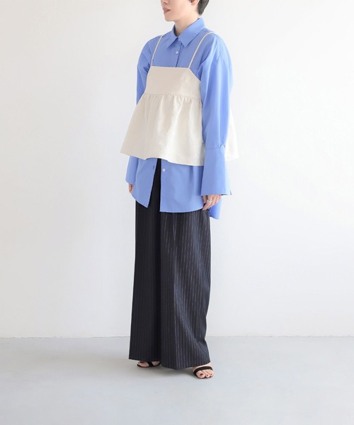 LEPSIM（レプシィム）の「【FOR I SERIES】ストライプワイドパンツ　966470（その他パンツ・レディース・グレー/ネイビー・SMALL/MEDIUM）」の18枚目の写真