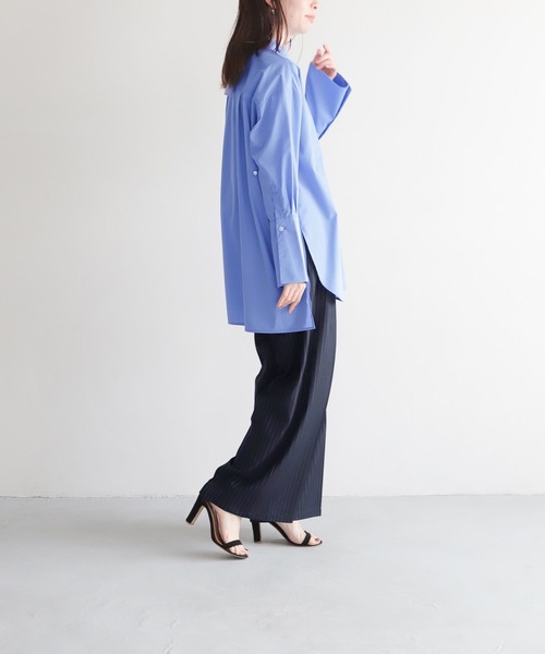 LEPSIM（レプシィム）の「【FOR I SERIES】ストライプワイドパンツ　966470（その他パンツ・レディース・グレー/ネイビー・SMALL/MEDIUM）」の21枚目の写真