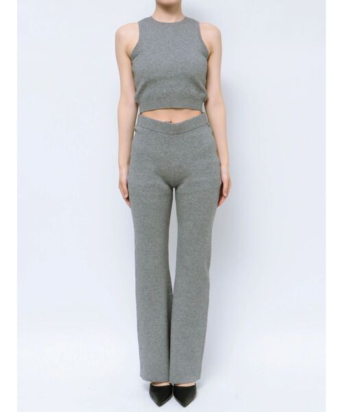 GYDA（ジェイダ）の「【セットアップ着用可】ミラノリブニットパンツ（その他パンツ・レディース・グレー/ブラック・FREE）」の22枚目の写真