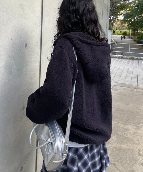 セール】☆ボアっとフーディブルゾン / ボアっとフーディくま耳