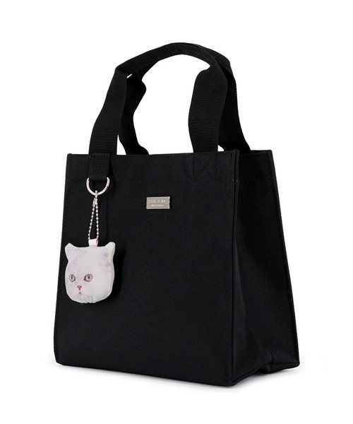 PAUL & JOE ACCESSOIRES（ポールアンドジョーアクセソワ）の「ランチトート＜ワッペン＞/PAUL & JOE ACCESSOIRES（トートバッグ・レディース・ブラック・FREE）」の3枚目の写真