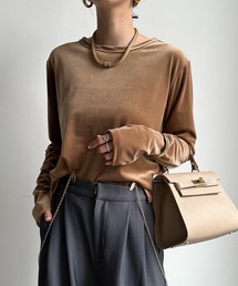 DouDou | ベロアロンTEE(Tシャツ/カットソー)