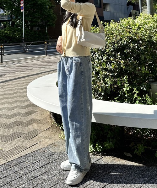 Silly（シリー）の「【韓国コーデに◎】9 color Vネックカーディガン（カーディガン/ボレロ・レディース・ブラウン/グリーン/ブラック/ライトブルー/ベージュ/グレー/ライトグリーン/ピンク/イエロー・FREE）」の22枚目の写真