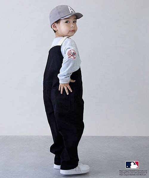 petit main(プティマイン)の「【MLB】サロペット(サロペット/オーバーオール・キッズ・ブラック/ベージュ/ネイビー・M/L/S)」の7枚目の写真