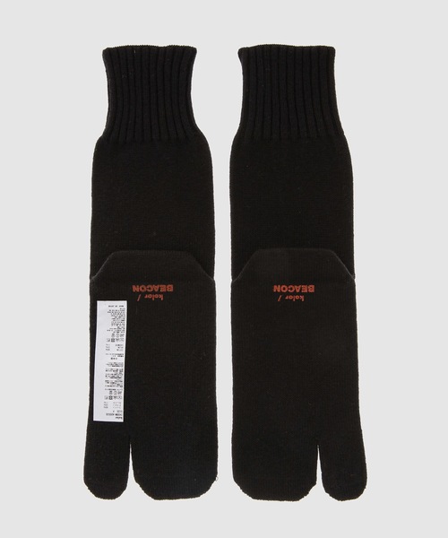 kolor BEACON（カラービーコン）の「24SBM-A05535（ソックス/靴下・メンズ・ブラック/グリーン・FREE）」の4枚目の写真