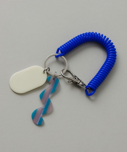 SMELLY（スメリー）の「コイルチェーンキーホルダー（キーホルダー・レディース・グリーン/ブルー/イエロー/ピンク/オレンジ/レッド/パープル/ライトブルー・-）」の4枚目の写真