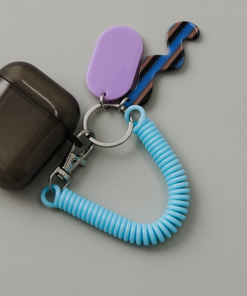 SMELLY（スメリー）の「コイルチェーンキーホルダー（キーホルダー・レディース・グリーン/ブルー/イエロー/ピンク/オレンジ/レッド/パープル/ライトブルー・-）」の3枚目の写真