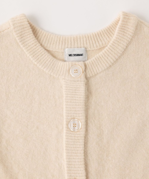 MIEL CRISHUNANT（ミエルクリシュナ）の「前後2WAYロングニットカーディガン（ニット/セーター・レディース・アイボリー/ダークブラウン/ブラック・FREE）」の16枚目の写真