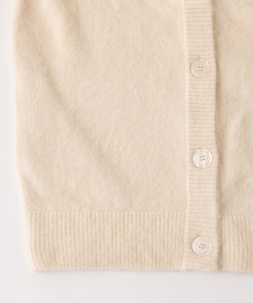 MIEL CRISHUNANT（ミエルクリシュナ）の「前後2WAYロングニットカーディガン（ニット/セーター・レディース・アイボリー/ダークブラウン/ブラック・FREE）」の18枚目の写真