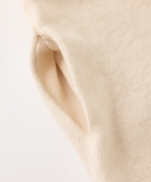 MIEL CRISHUNANT（ミエルクリシュナ）の「前後2WAYロングニットカーディガン（ニット/セーター・レディース・アイボリー/ダークブラウン/ブラック・FREE）」の19枚目の写真