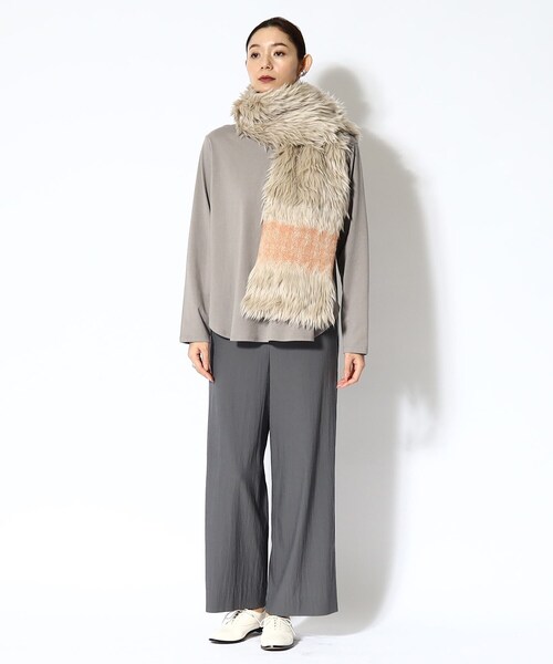 HIROKO HAYASHI（ヒロコハヤシ）の「◆LUPO（ルーポ）マフラー（ストール/ショール・レディース・ベージュ系4・00）」の18枚目の写真