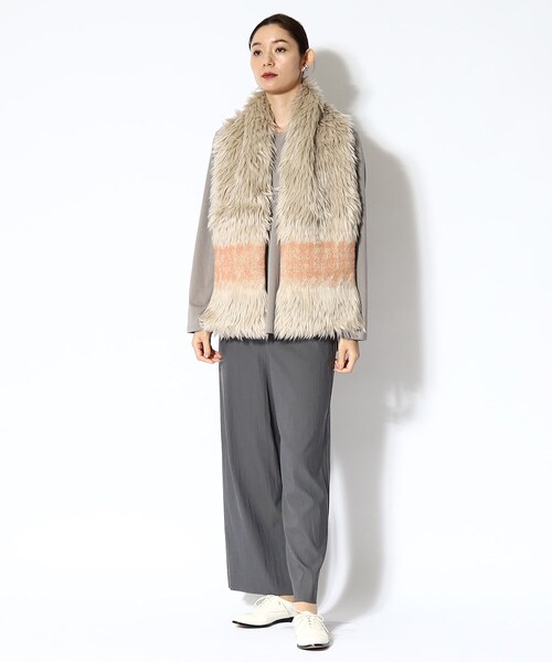 HIROKO HAYASHI（ヒロコハヤシ）の「◆LUPO（ルーポ）マフラー（ストール/ショール・レディース・ベージュ系4・00）」の21枚目の写真
