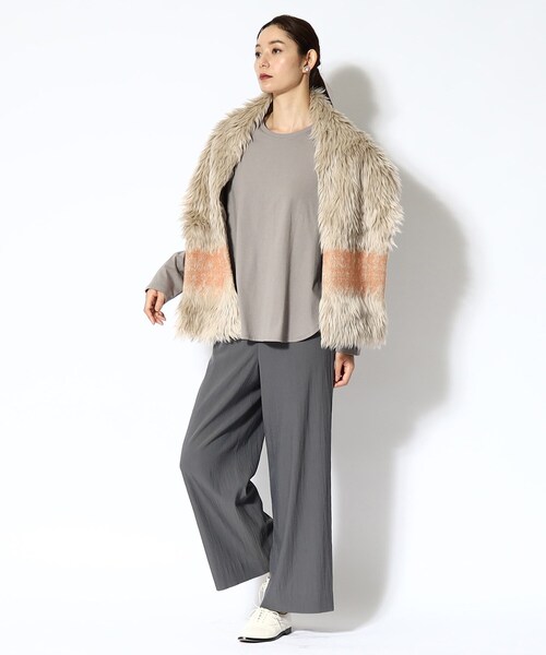 HIROKO HAYASHI（ヒロコハヤシ）の「◆LUPO（ルーポ）マフラー（ストール/ショール・レディース・ベージュ系4・00）」の22枚目の写真