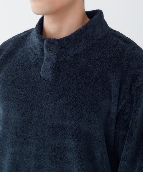 COMME CI COMME CA（コムシコムサ）の「COMME CI COMME CA/コムシコムサ　ルームウェア　長袖長パンツ　ボアフリース（ルームウェア/パジャマ・メンズ・ネイビー/グレー/チャコールグレー・MEDIUM/LARGE/X-LARGE）」の7枚目の写真