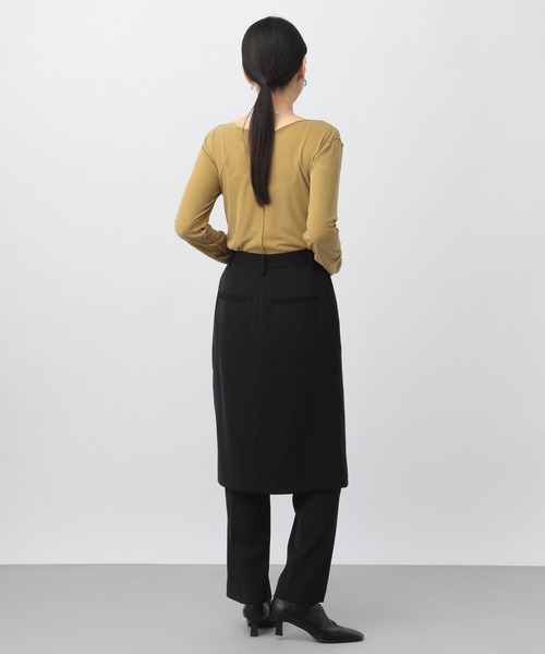 A part by(アパートバイ)の「【前後2WAY】メローボート_長袖(Tシャツ/カットソー・レディース・オフホワイト/マスタード/ブラック/アイボリー・FREE)」の17枚目の写真