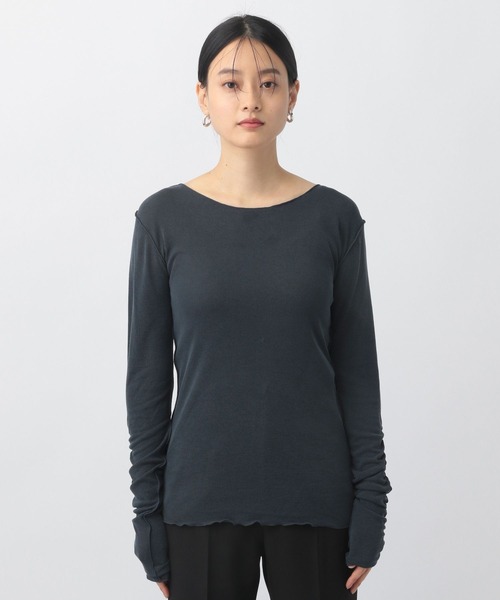 A part by(アパートバイ)の「【前後2WAY】メローボート_長袖(Tシャツ/カットソー・レディース・オフホワイト/マスタード/ブラック/アイボリー・FREE)」の19枚目の写真