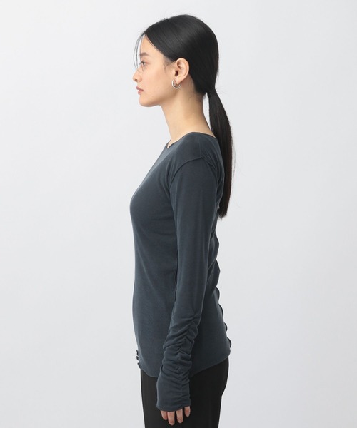 A part by(アパートバイ)の「【前後2WAY】メローボート_長袖(Tシャツ/カットソー・レディース・オフホワイト/マスタード/ブラック/アイボリー・FREE)」の20枚目の写真