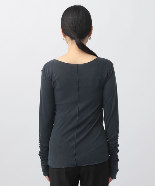 A part by(アパートバイ)の「【前後2WAY】メローボート_長袖(Tシャツ/カットソー・レディース・オフホワイト/マスタード/ブラック/アイボリー・FREE)」の21枚目の写真