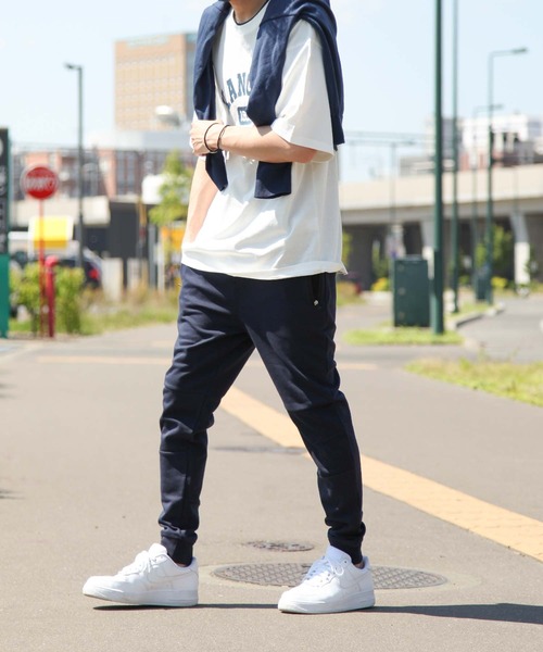 セール】【ZIP FIVE】 ポンチ 切替 テーパード スウェット イージー